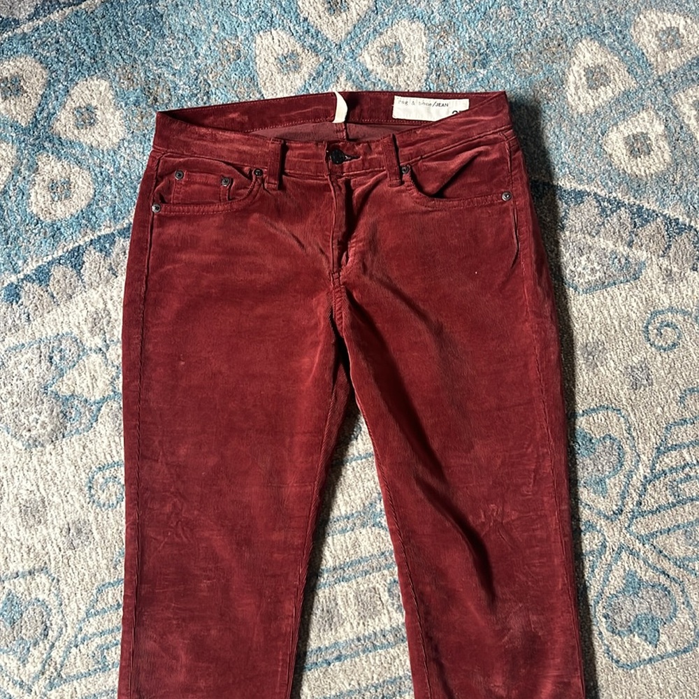 Great Condition Rag And Bone Red Clay Color Cordu… - image 3